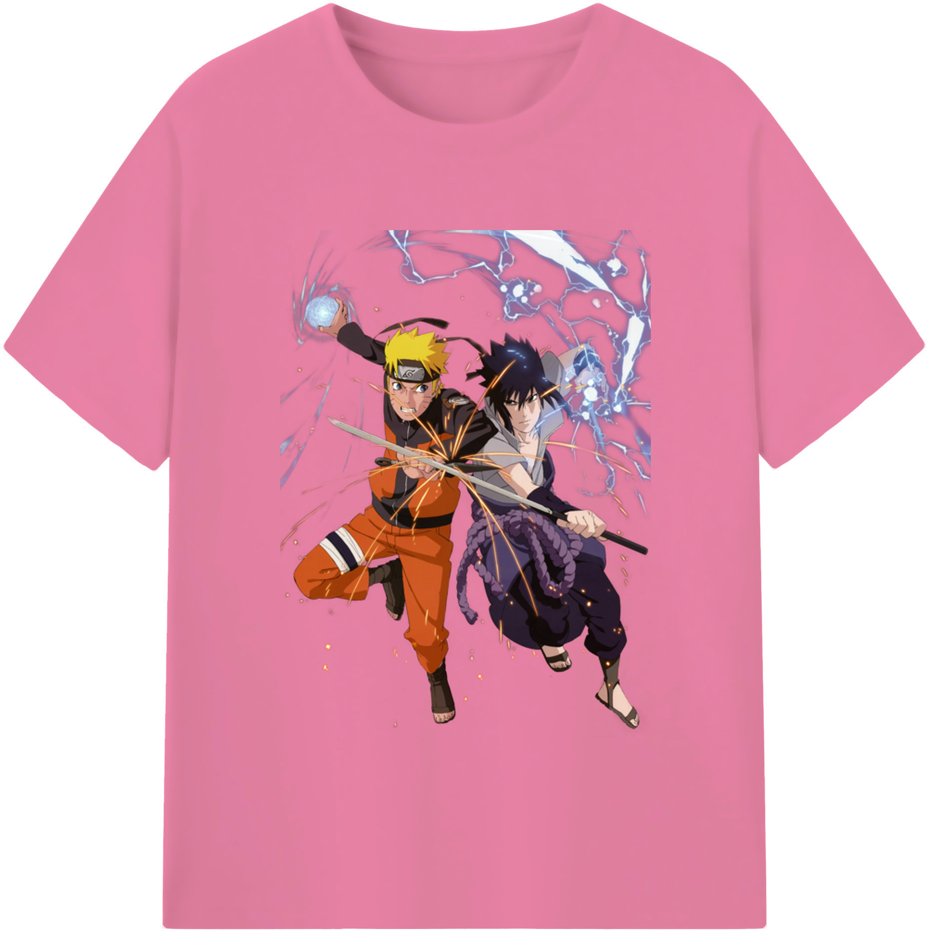 （画像用） NARUTO -ナルト- うずまき ナルト Uzumaki Naruto 綿100％半袖Tシャツ（フロントプリント）